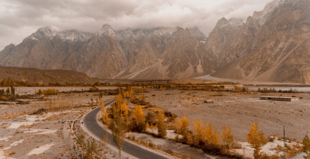 Passu Cones viewed from the Karakoram Highway
