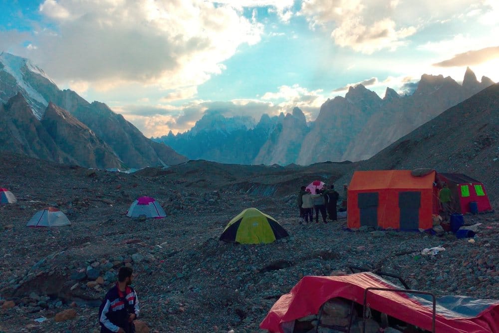 High camp on a Karakoram trek