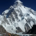 K2, known locally in Balti as Chogori, the 8,611-metre summit pyramid rising above the Karakoram