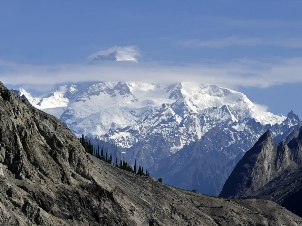 Masherbrum (K1), 7,821 m, rising above the Karakoram in Gilgit-Baltistan