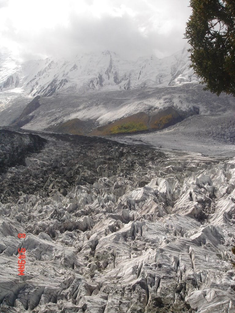 Minapin Glacier and Rakaposhi seen from the Rakaposhi Base Camp trail in Nagar Valley