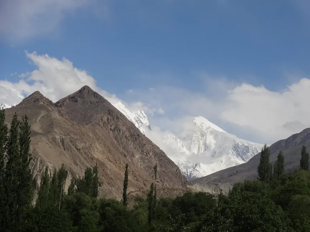 Spantik, the Golden Peak (7,027 m), rising near the Rush Lake plateau in Nagar