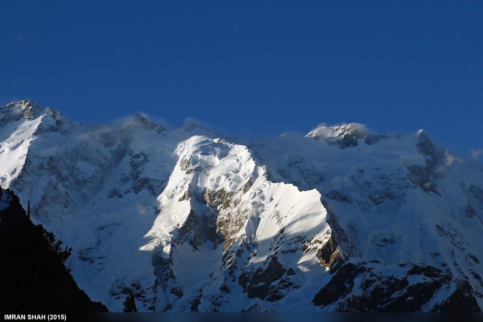 Batura Sar 7795 m south face seen from the pasture below Gutum Talji, Hunza