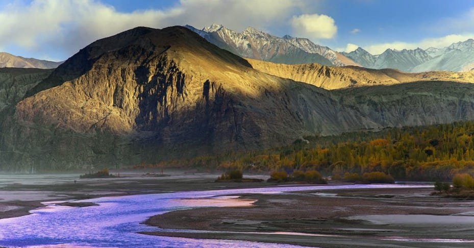 The Braldu River in Skardu District, Gilgit-Baltistan