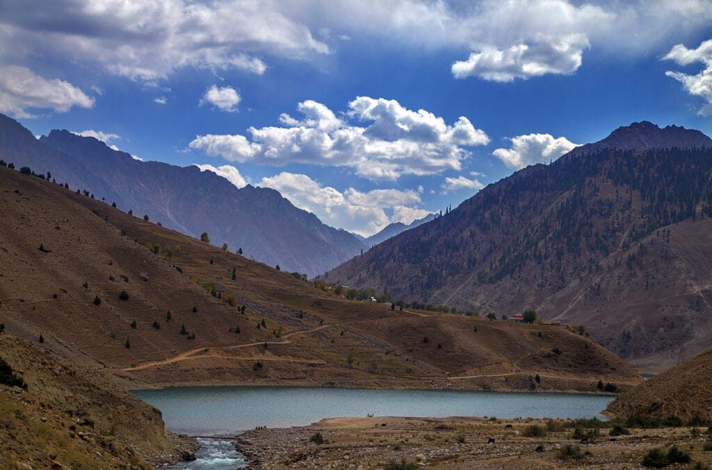 Dirlay Lake, a turquoise alpine lake in a side valley of Astore District