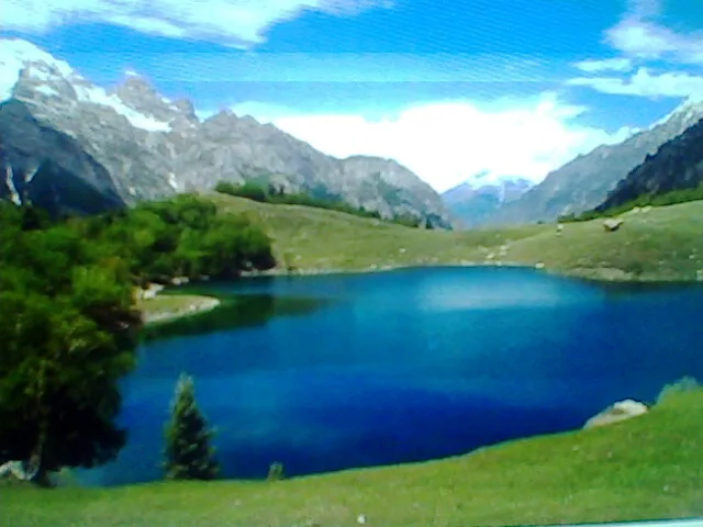 Kutwal Lake in the Haramosh valley, Gilgit-Baltistan
