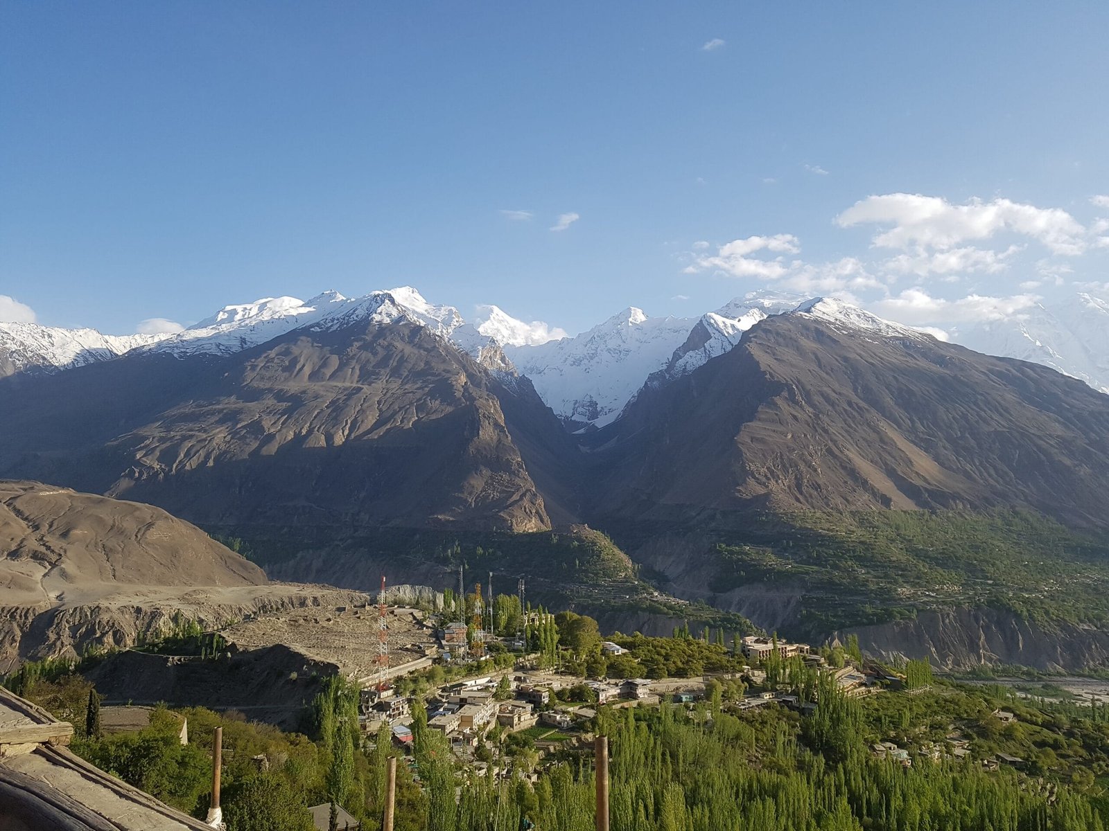 Baltit Fort above Karimabad with the Hunza Valley spread below