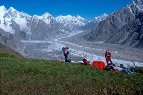 View into the Batura valley from Passu village, Gojal, Gilgit-Baltistan
