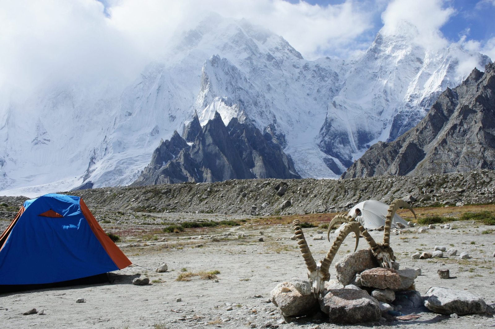 K6 Base Camp in the Charakusa Valley beneath Baltistan Peak, Gilgit-Baltistan, Pakistan
