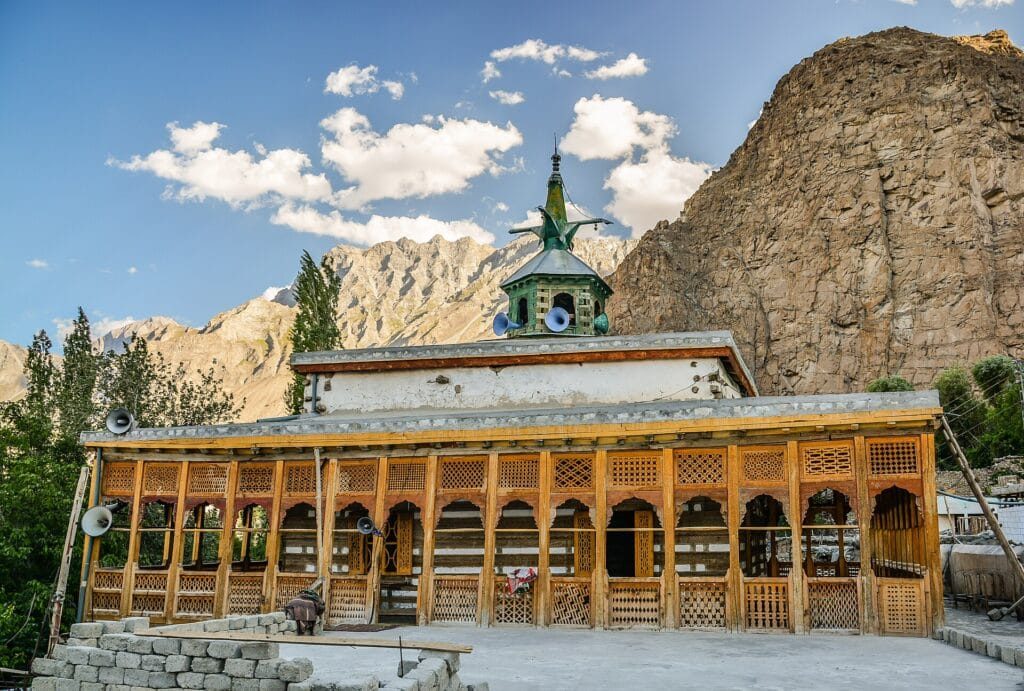 The Chaqchan Mosque in Khaplu, built in 1370